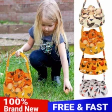 Canvas Egg Collecting Basket Egg Collection Bag with 7Bags Egg Storage Bag$