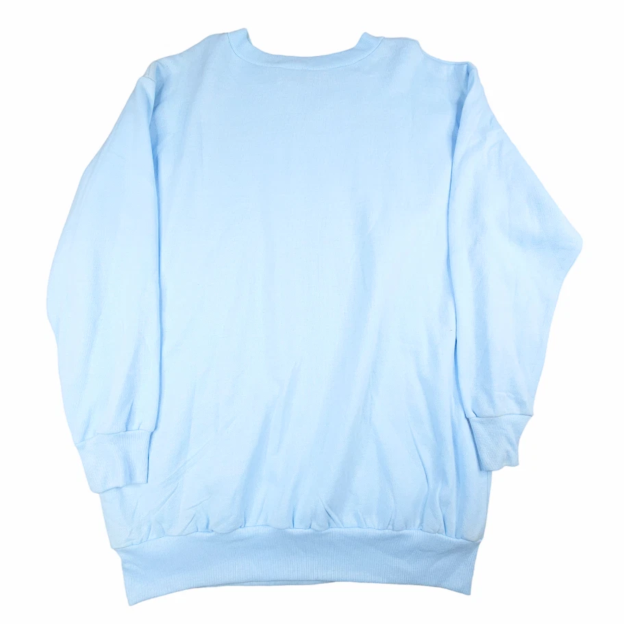 Sudadera Cristiana De Colección Para Hombre Talla Grande Azul Años 80 Leer La Biblia Hecha en EE. UU. Foto 4 de 4