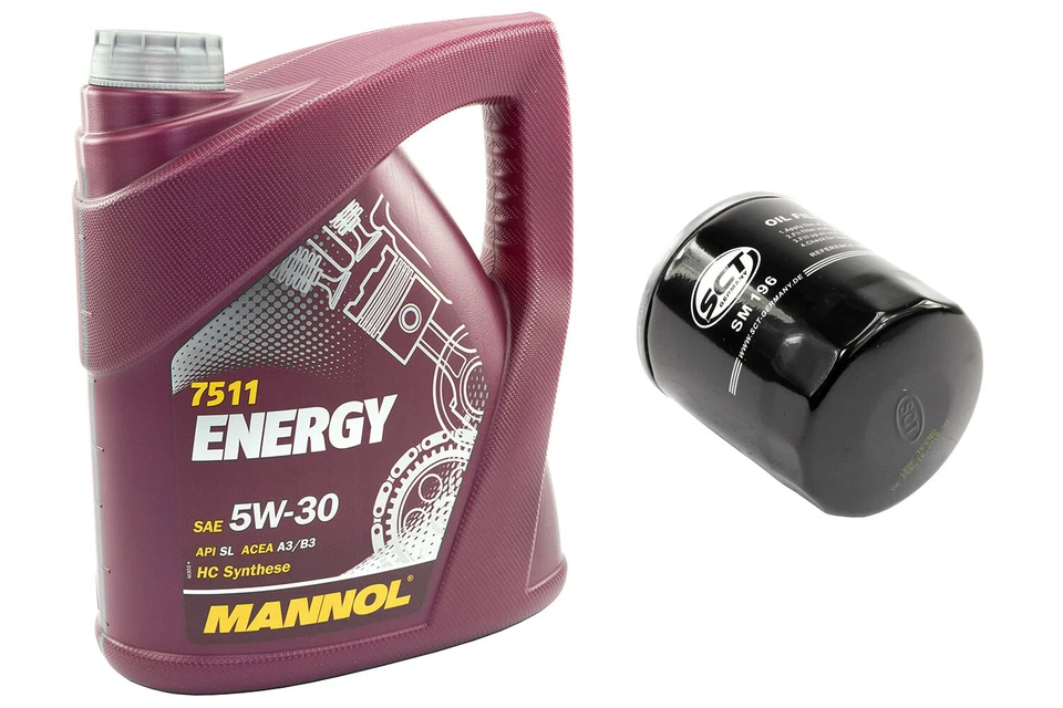 Motoröl Set Ölfilter SM196 5W30 5 Liter für Mazda Seat Skoda Fabia VW Lupo