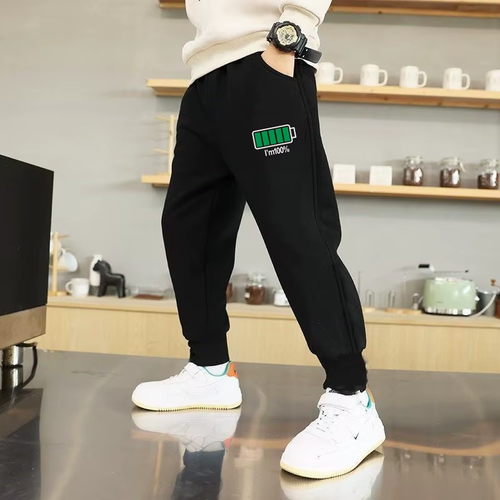 Spring Autumn Cotton Children Pants Baby Boys Leisure Sport Pants Kids Space Pla