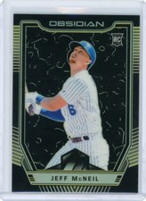 2019 Panini Chronicles Obsidian Baseball Gold Rookie #12 Jeff McNeil #09/10