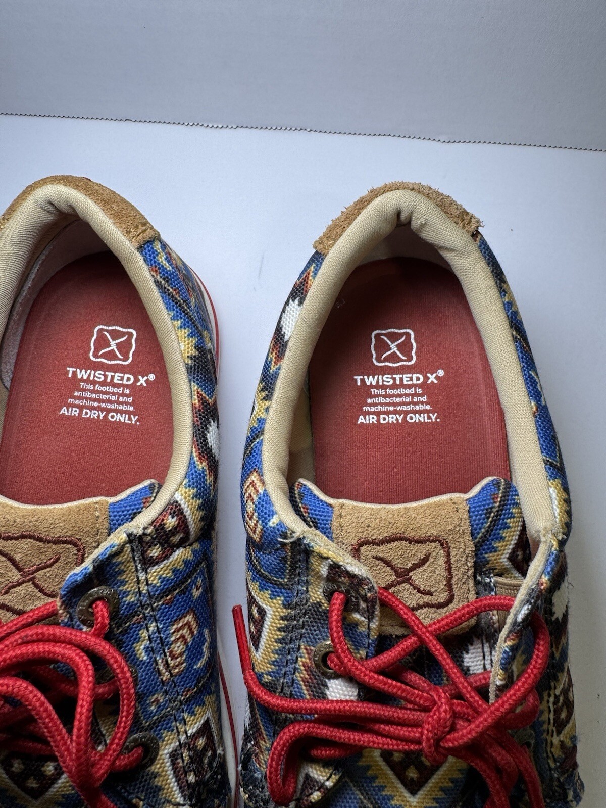 SAOLA Twisted X Scarpe Casual Stringate Blu Multi Aztec Taglia 7 5 Uomo