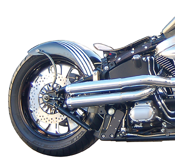 Lucky Sucker Rigid Chrome Rear Fender Struts Fit For Harley Softail FL ...