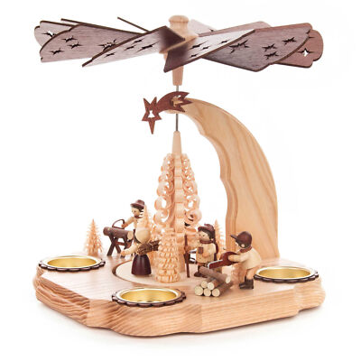 Forest Workers Tealight Pyramid