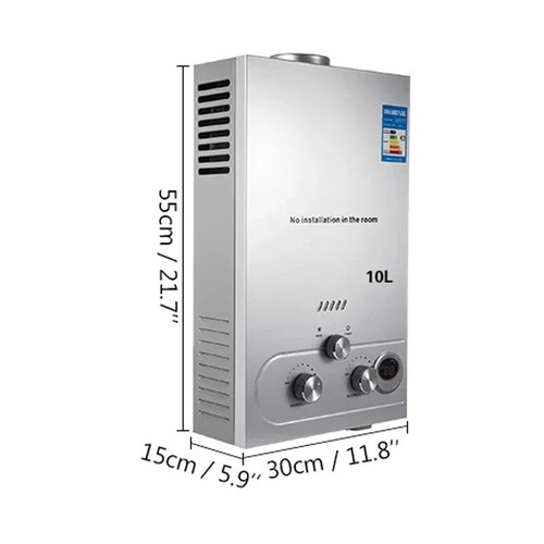 VEVOR 6-18L LPG Prapane Durchlauferhitzer Warmwasserbereiter Boiler-Wasserspeich - Afbeelding 17 van 31