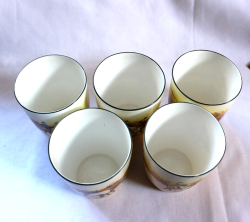 JUICE SET- Royal Doulton Coaching Days Set of 5 Juice Tumblers & 40 oz Pitcher - Picture 11 of 21