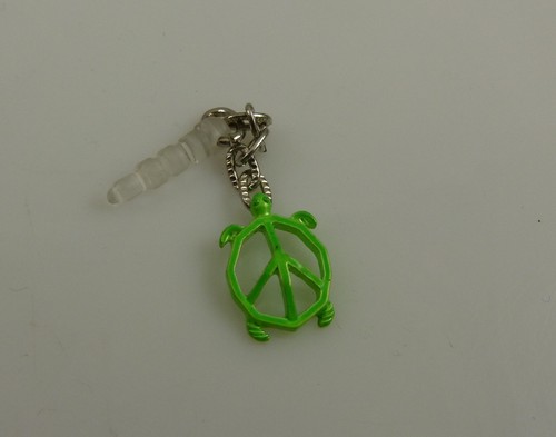 Turtle Honu silver green pink aqua black dust plug cell phone charm - 第 20/21 張圖片