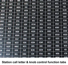Vintage Station Call Letters / Tabs – Old Antique Radio Restoration Parts 