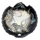 Kutani Maple Leaf Dragonware 5" Plate Hand Painted Moriage Rare!