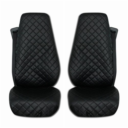 SCANIA Truck Seat Covers ECO LEATHER Black 2 pieces eBay
