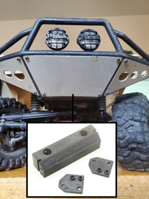 Raised Front Bumper Mount Upgrade Tall Axial SCX10 II Trail honcho 4wd Crawler