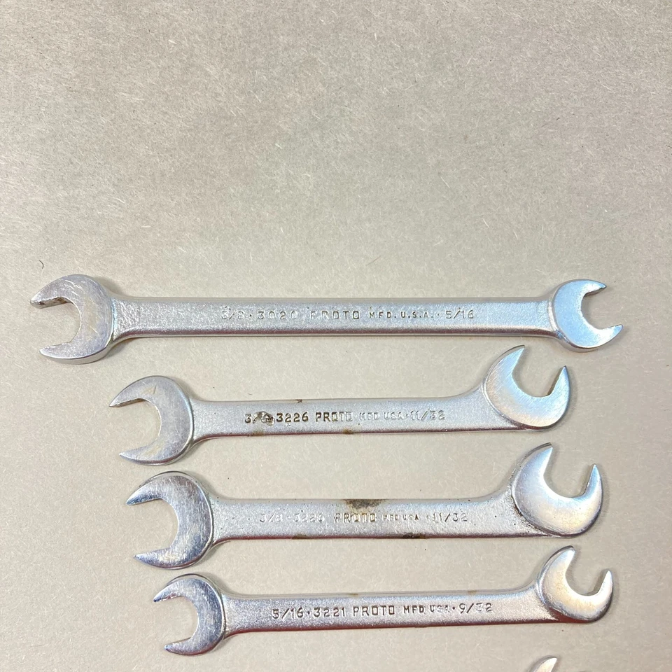 Juego de llaves enanas de encendido Proto Mini 5 piezas extremo abierto SAE EE. UU. Foto 3 de 4