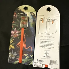 BOOKJIGS Bookmark Flamingoes With Orchids