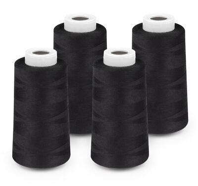 Serger Thread 4 Cones Threads of 3000 Yards Each Spool All Purpose Thread for...