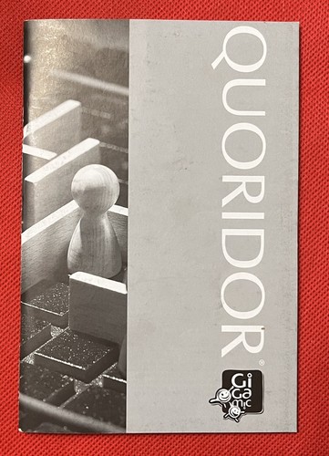 Quoridor Game Replacement Pieces: INSTRUCTION MANUAL -Excellent Condition - Picture 1 of 1