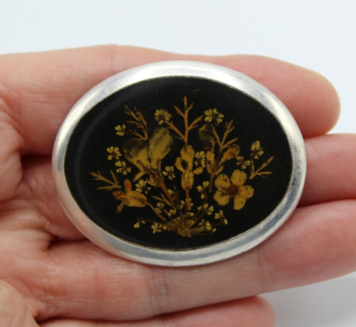 ANCIENNE BROCHE ART Nouveau en Bronze Doré - Antique Brooch 1900 EUR 15
