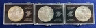 Lot of (3) Silver Eagle Dollars - 1986, 1992, 2000 Bullion