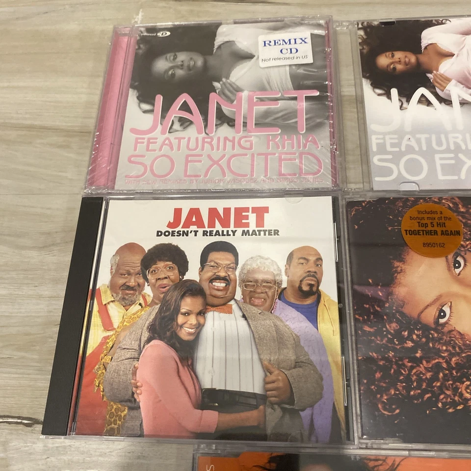 Janet Jackson 5 Import & Rare Promo CD LOT So Excited Promo Remixes 👀 - Image 2 of 4