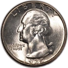1935-P Washington Silver Quarter 25c Philadelphia Brilliant Uncirculated GEM BU+