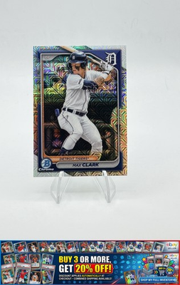 #ad 2024 Bowman Chrome Max Clark #BCP 195 Prospects Mojo Refractors Detroit Tigers $2.98