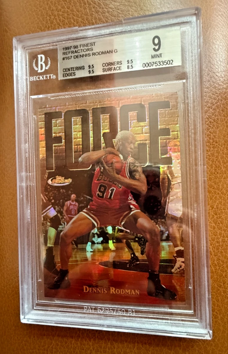 Topps Dennis Rodman Basketball Serial Numbered Sports Trading