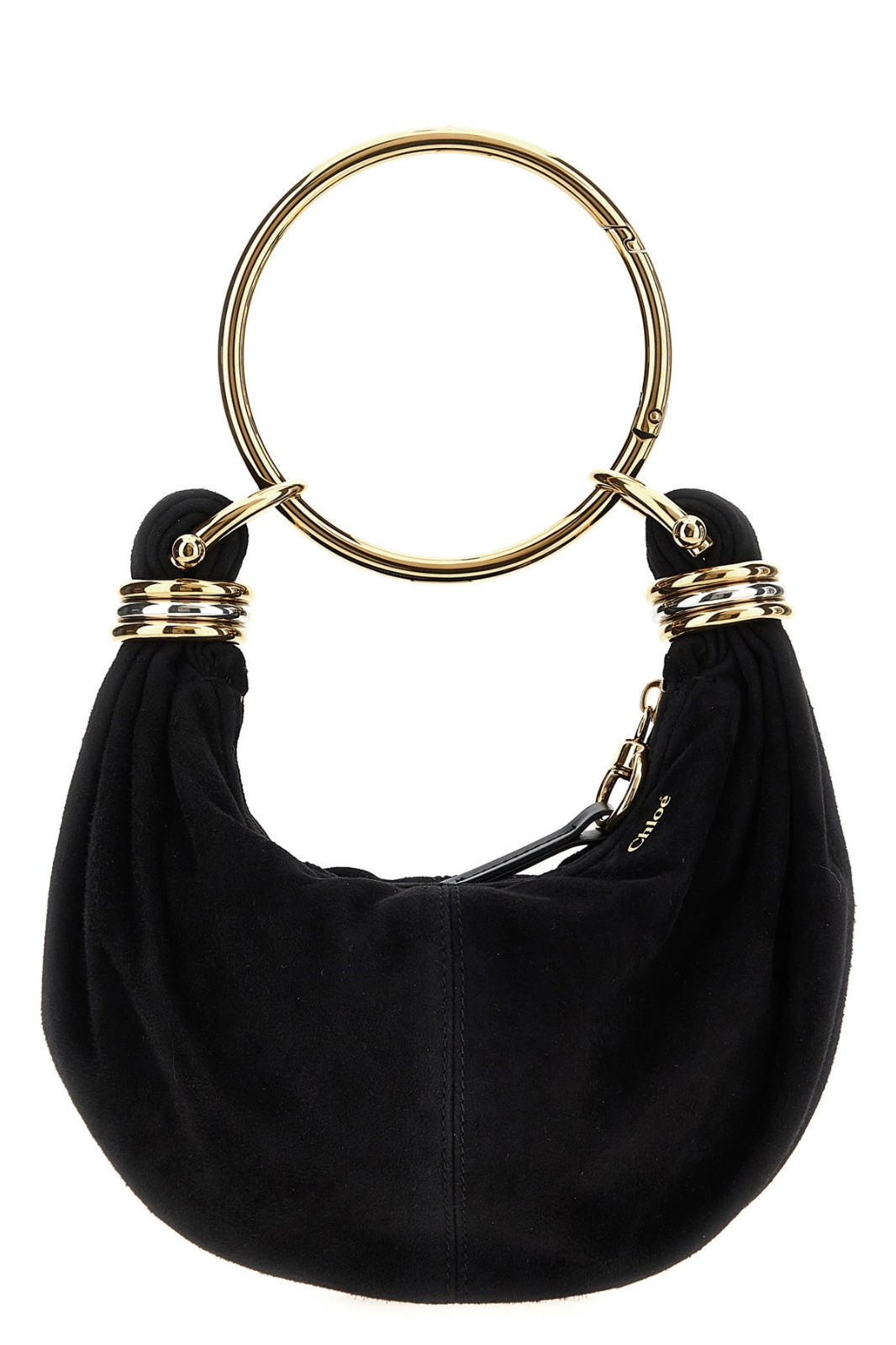 Chloe Mini Bracelet Hobo Black Suede Handbag New & Authentic