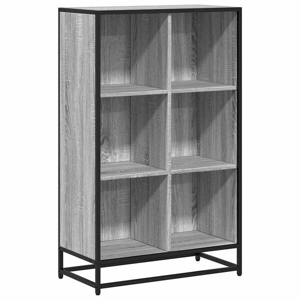 BüCherregal Grau Sonoma 65,5X33X107,5 Cm Spanplatte-image