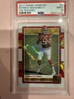 2017 Donruss The Rookies Patrick Mahomes II #7 PSA 9 MINT RC