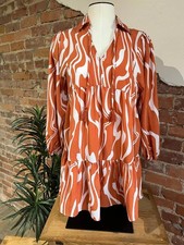 Day + Moon Women's V Neck Mini Dress Size S