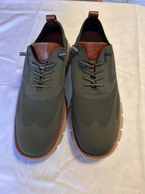 Leisure Men's Lightweight Olive Green Breathable Mesh Top Shoes Size 48 (12-14)