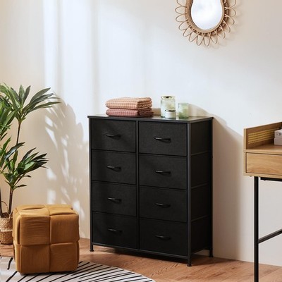 OLIXIS 8 Drawer Dresser for 11.8"D x 31.5"W x 36.4"H (8 Drawers), Black |  eBay