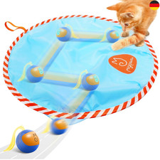 Migipaws Interaktives Katzenspielzeug Set mit Leuchtball und Beutel für Jagds