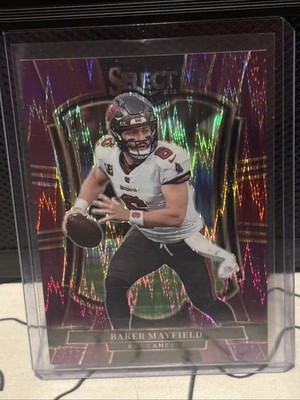 2025 Panini Select Bake Mayfield Premier Level Purple Shock /699