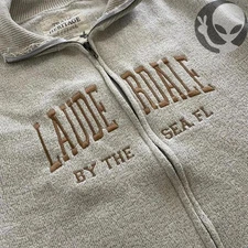 Trade Heritage Zip Jacket Adult Small Cream Beige Casual