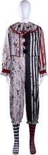 Halloween Scary Bloody Clown Costume Women Dress Men Jumpsuit European Size