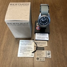 BERTUCCI A-11T Americana Titanium Quartz Watch Preowned Complete In Box