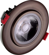 Lighting 4 Inch LED Gimbal Recessed Downlight in Oil-Rubbed Bronze, 4000K DGD41