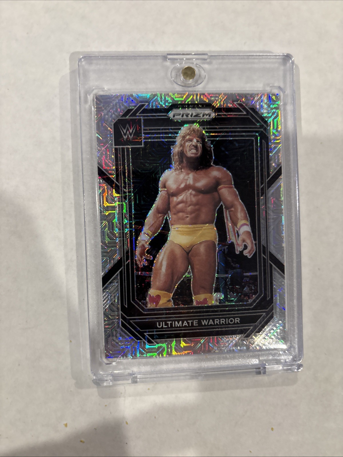 2023 Panini Prizm Ultimate Warrior #162 Silver Mojo 07/25 WWE Hall Of Fame