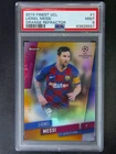 2019 Topps Finest UEFA Lionel Messi #1 Orange Refractor /25 PSA 9
