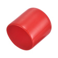4pcs Rubber End Caps 33mm ID Vinyl Round Tube Bolt Cap Cover Red