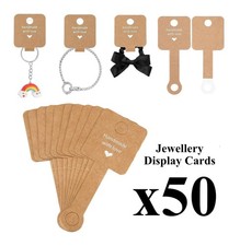 Jewellery Display Cards - Necklace Bracelet Self Adhesive - Handmade With Love