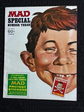 1970 MAD SPECIAL Magazine #3 FN+ 6.5 with Mad Protest Stickers Insert