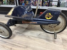 1966 Mattel Batmobile X-15 V-RROOM Tricycle Pedal Car Vintage Batman Rare