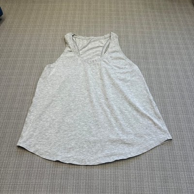 Lululemon Align Racerback Tank Top Light Gray Athletic Workout Medium