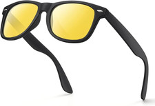 Night Vision Driving Glasses - Anti Glare HD Polarized Yellow Tinted Sunglasses