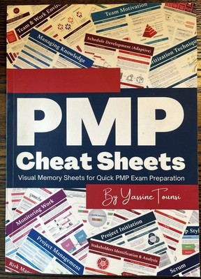 PMP Cheat Sheets by Yassine Tounsi 2022 Visual Memory Quick Exam Study Guide :VG
