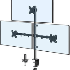 Triple Monitor Stand Desk Mount for 3 Screens up to 32" Height Adjustable VESA