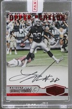 2016 Panini Plates & Patches Upper Echelon Red /10 Latavius Murray #9 Auto
