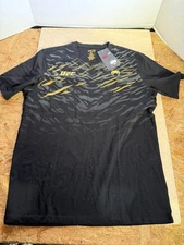 NEW Venum UFC Fusion Men's Replica Short Sleeve T-Shirt Black L