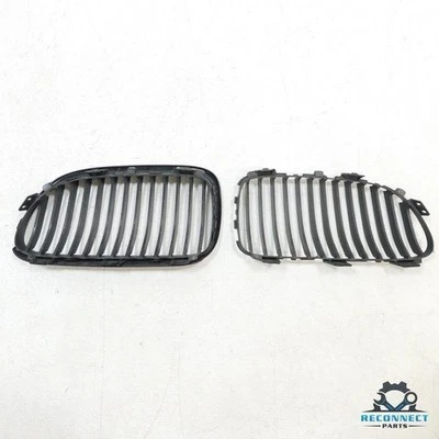 11-13 BMW 335i E92 E93 Front Left Right Upper Grille Set 7254967 7254970 OEM - Image 2 of 4